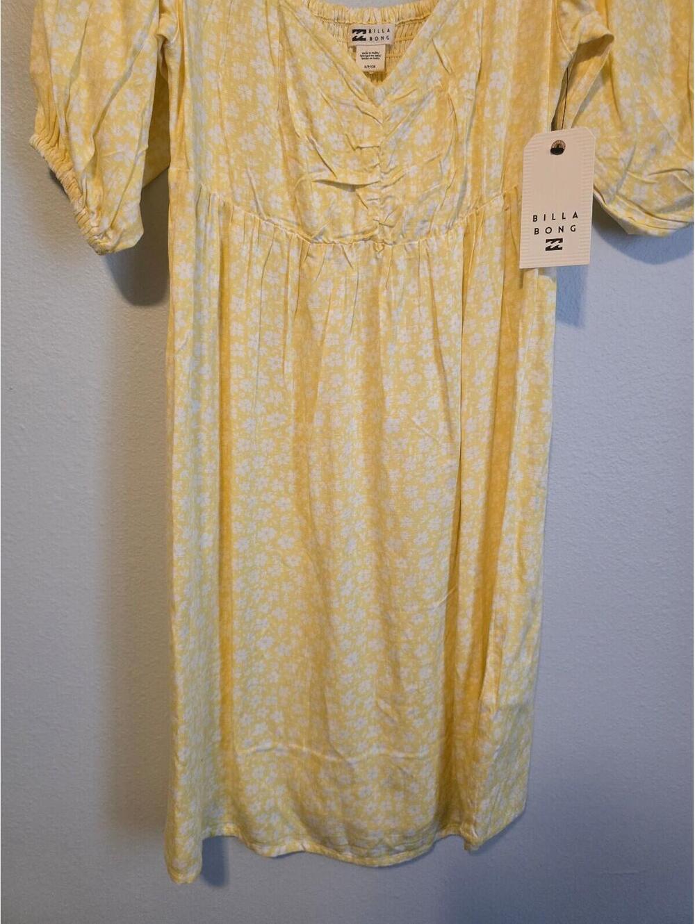 Billabong Yellow Floral Mini Dress - Picture 2 of 6